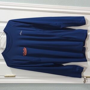 Asics L, blue, long sleeve running shirt